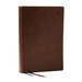 Net Bible, Large Print Thinline with Cross References, Brown Leathersoft, Comfort Print