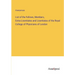 List of the Fellows, Members, Extra-Licentiates and Licentiates of the Royal College of Physicians of London
