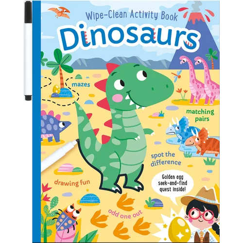 Dinosaurs Wipe-Clean Activity Book: Reusable Drawing and Activity Fun