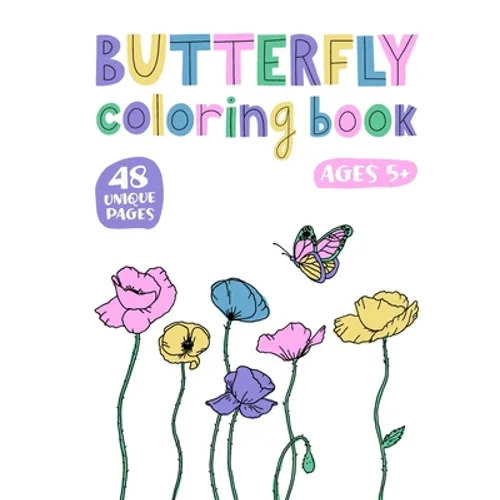 Butterfly Coloring Book: For Girls Teens or Adults