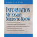 Information My Family Needs to Know (Folder - Simple 1-2-3 Kit)