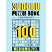 Sudoku Puzzle books for adults medium level: 100 Medium Sudoku Puzzles with Solutions paperback game suduko puzzle books for adults large print sudoko