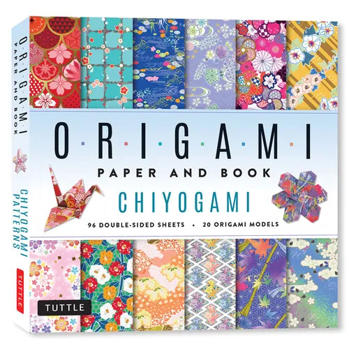 Chiyogami Origami Paper and Book: 20 Easy Models with 96 High Quality Folding Sheets (Double-Sided)