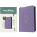 NLT Compact Giant Print Zipper Bible, Filament Enabled (Leatherlike, Diamond Lavender, Red Letter)