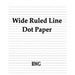 Wide Ruled Line Dot Paper: 200 Pages 8.5" X 11"