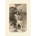 Vintage Lined Notebook Greetings from Florida, Woman in Chair with Gator