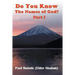 Do You Know The Names of God? Part 1
