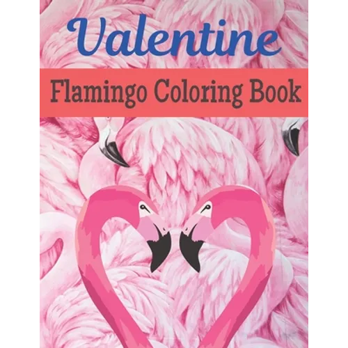Valentine Flamingo Coloring Book