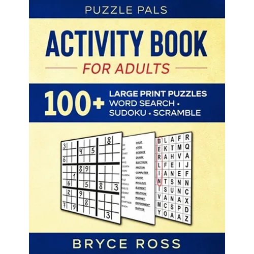 Activity Book for Adults: 100+ Large Print Puzzles