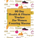 90 Day Health and Fitness Tracker For Women Counting Macros: Check out this amazing health and fitness tracker and macros recorder to help you achieve