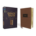 Niv, the Grace and Truth Study Bible (Trustworthy and Practical Insights), Large Print, Leathersoft, Brown, Red Letter, Comfort Print