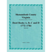 Shenandoah County, Virginia, Deed Book Series, Volume 1, Deed Books A, B, C, D 1772-1784