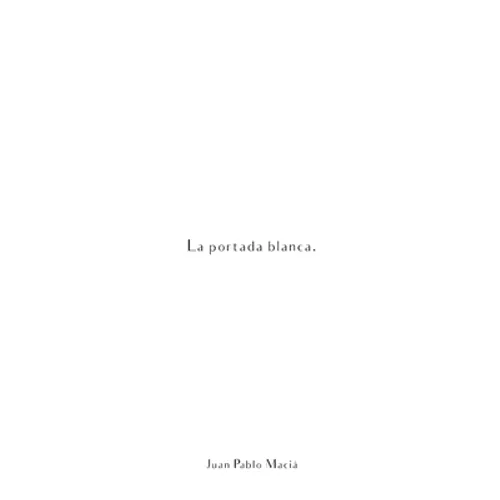 La portada blanca.