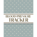 XL Large Print 1-Year Blood Pressure Tracker (Cream Polka Dots on Blue): 8"x10" 52+ Extra Weeks Large Daily Blood Pressure Logbook Tracker Complete wi