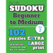 David Karn Sudoku - Beginner to Medium Vol 2: 102 Puzzles, Extra Large Print, 42 pt font size, 1 puzzle per page