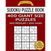Sudoku Puzzle Book 400 Giant Size Puzzles, 200 MEDIUM and 200 HARD: One Gigantic Puzzle Per Letter Size Page