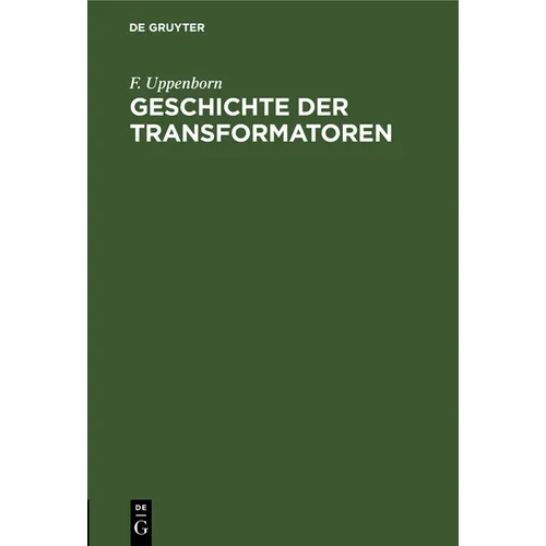 Geschichte Der Transformatoren