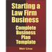 Starting A Law firm Business: Complete Business Plan Template