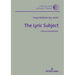 The Lyric Subject: A Reconceptualization