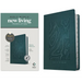 NLT Thinline Reference Bible, Filament Enabled Edition (Red Letter, Leatherlike, Teal Blue, Indexed)
