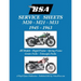 BSA M20, M21 and M33 'Service Sheets' 1945-1963 for All Rigid, Spring Frame, Girder and Telescopic Fork Models