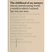 Laurent Ziegler: The Childhood of My Memory
