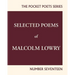 Selected Poems of Malcolm Lowry: City Lights Pocket Poets Number 17