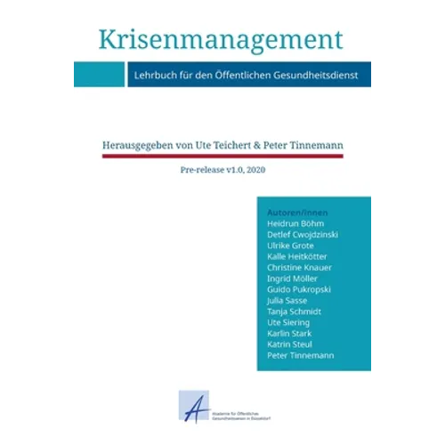 Krisenmanagement: Lehrbuch für den Öffentlichen Gesundheitsdienst