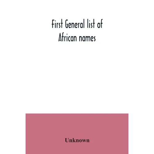 First general list of African names