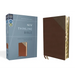 Niv, Thinline Bible, Leathersoft, Brown, Red Letter, Thumb Indexed, Comfort Print
