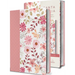Biblia Reina Valera 1960 Letra Grande. Piel Rosada Con Flores, Tamaño Manual / Spanish Bible Rvr 1960 Large Print. Imitation Pink Leather with Flowers