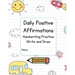 Daily Positive Affirmations Handwriting Practice Write and Draw