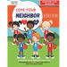 Love Your Neighbor Co.: Basketball - Coloring Book for Kids Ages 4, 5, and 6 - Preschool, Kindergarten: Girl and Boy Basketball Players, Court