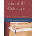 School IEP Write-Ups: Workbook for an Organized IEP Meeting