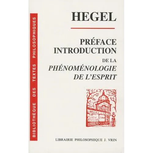 Preface Introduction de la Phenomenologie de l'Esprit
