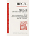 Preface Introduction de la Phenomenologie de l'Esprit