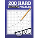 200 Hard Sikaku Puzzles: Japanese Puzzle