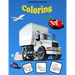 Trucks, Planes, and Cars Coloring book: Activity Book for Toddlers, Preschoolers, Boys, Girls & Kids Ages 2-4, 4-6, 6-8