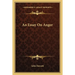 An Essay On Anger