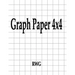 Graph Paper 4x4: 150 Pages 8.5" X 11"