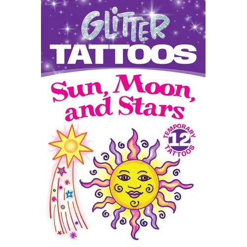 Glitter Tattoos Sun, Moon, Stars