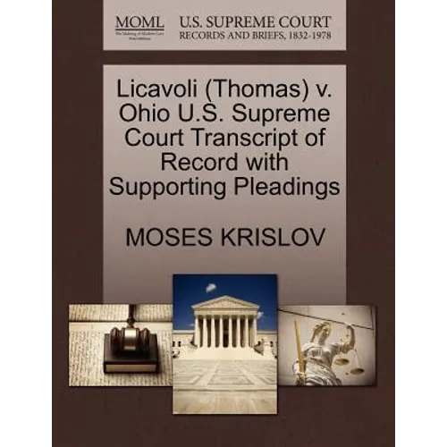 Licavoli (Thomas) V. Ohio U.S. Supreme Court Transcript of Record with Supporting Pleadings