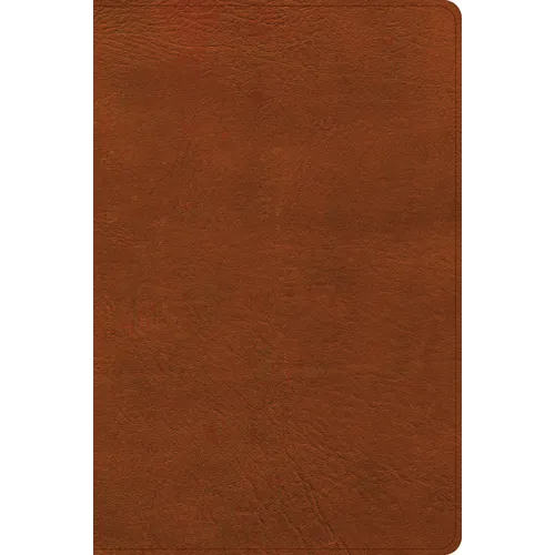 CSB Giant Print Single-Column Bible, Burnt Sienna Leathertouch