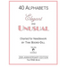Alphabets - Elegant and Unusual (The PINK Book): 20th Anniversary Edition