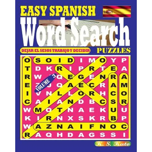 EASY SPANISH Word Search Puzzles. Vol.3