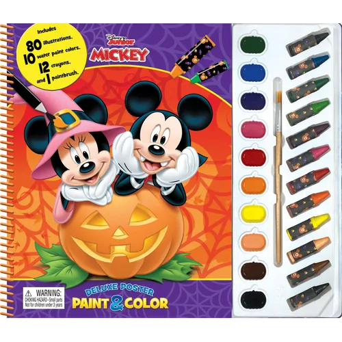 Disney Mickey Halloween Deluxe Poster Paint & Color