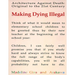 Making Dying Illegal