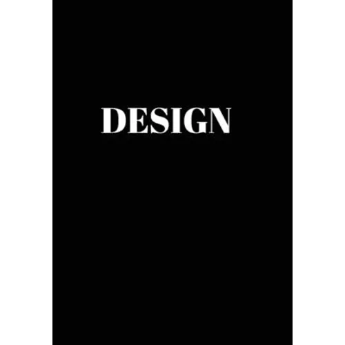 Design: Hardcover Black Decorative Book for Decorating Shelves, Coffee Tables, Desk, Bookcase, Living Room, Office, Home Accents - Hardcover