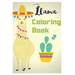llama coloring book: Fun coloring gift book for llama lovers with stress relief llama designs and funny cute shows