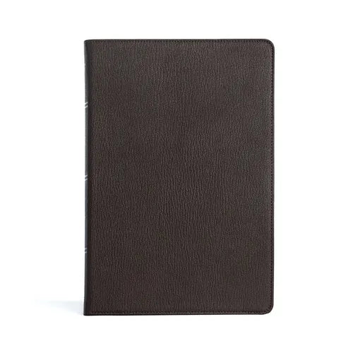 KJV Large Print Thinline Bible, Holman Handcrafted Collection, Brown Premium Goatskin